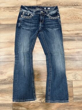 Y2K 2011-2012 Miss Me "Easy Boot" Embellished Jeans - Size 27